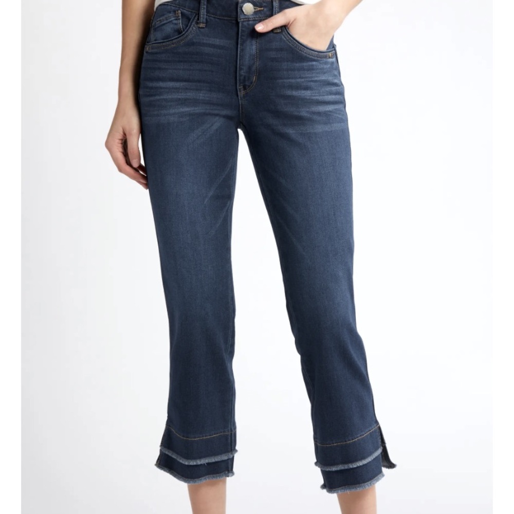 Democracy Mid Rise Distressed Jeans